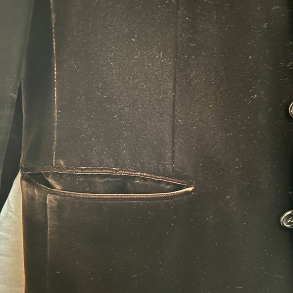 Hedi Slimane, Saint Laurent- Smoking Blazer/Jacket, Brown, Velvet Size 48 - Picture 7 of 13